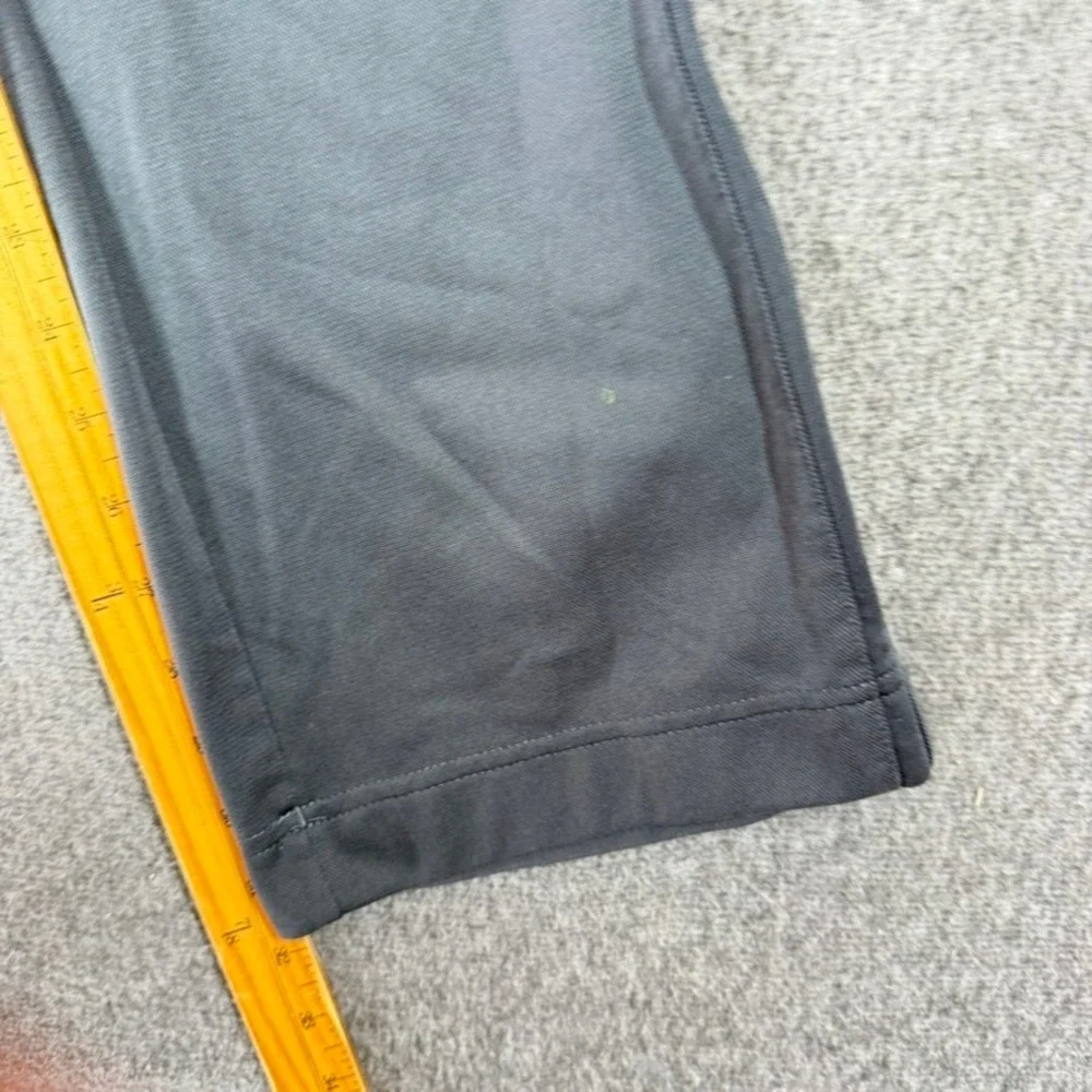 Adidas Mens Track Pants Charcoal Grey 3-Stripe Athletic Training Size Large